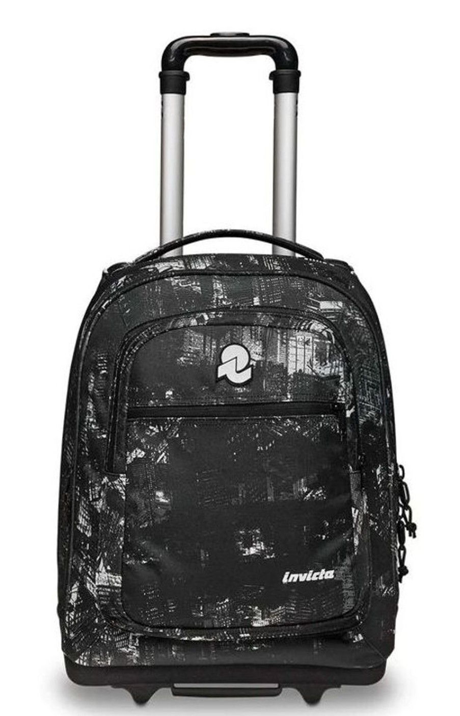 Zaini Invicta | Trolley Scuola Invicta New Bump Fantasy City Black