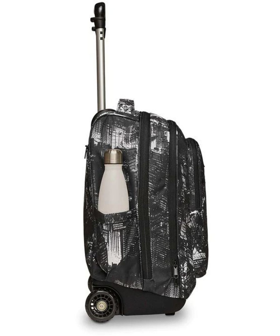 Zaini Invicta | Trolley Scuola Invicta New Bump Fantasy City Black