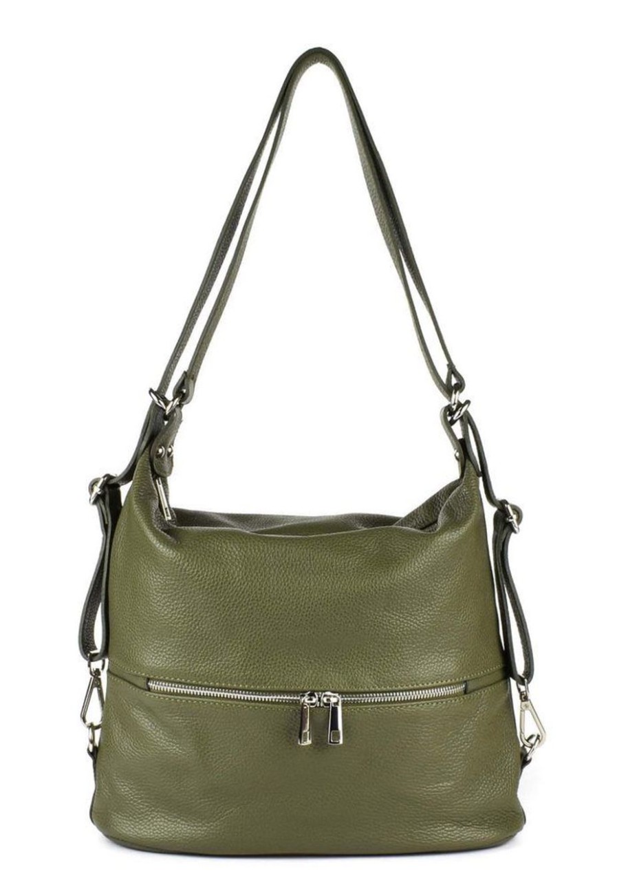 Borse Donna Pronto Moda | Borsa A Spalla E Zaino 20136 Verde