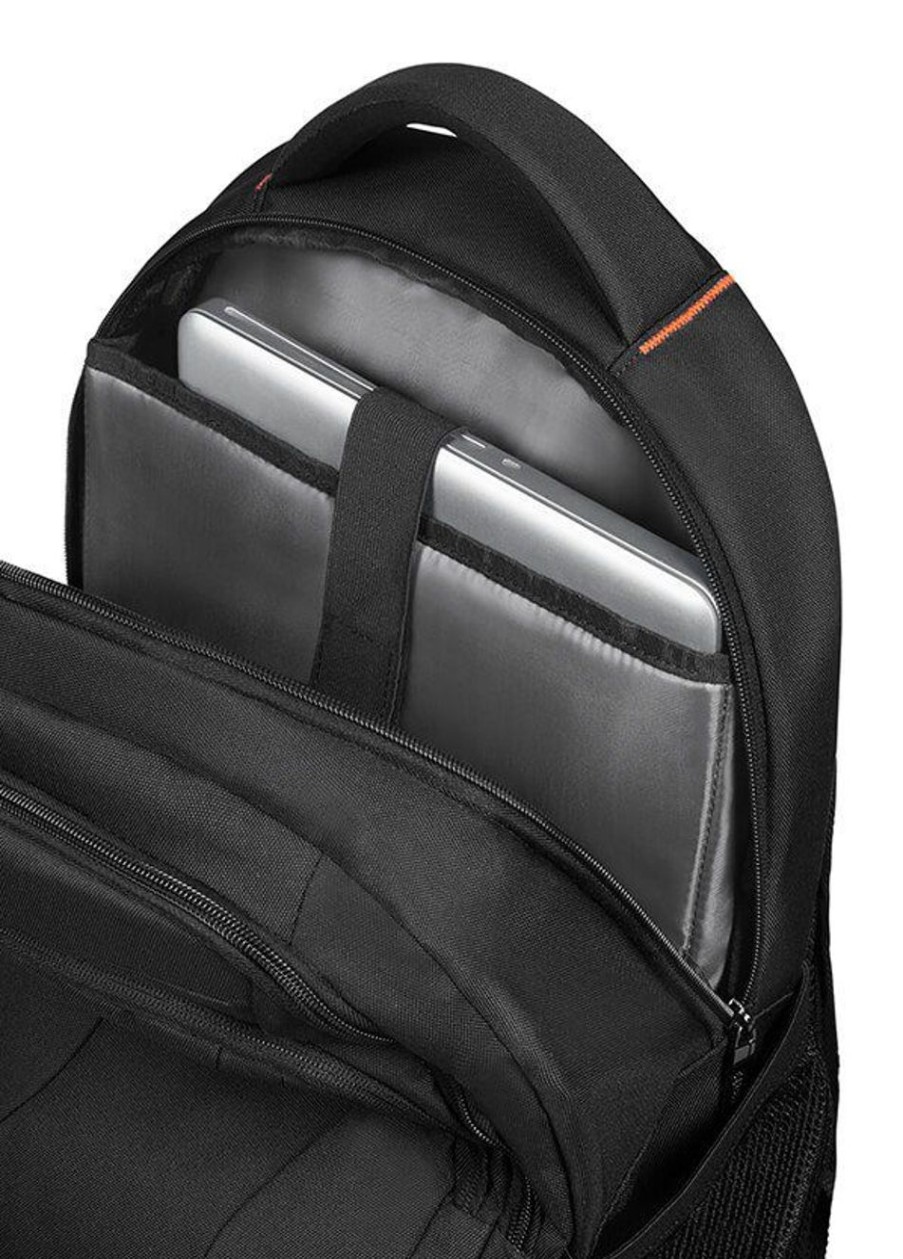 Borse Ufficio American Tourister | Zaino Porta Pc 15,6" American Tourister At Work Nero/Arancio Black/Orange