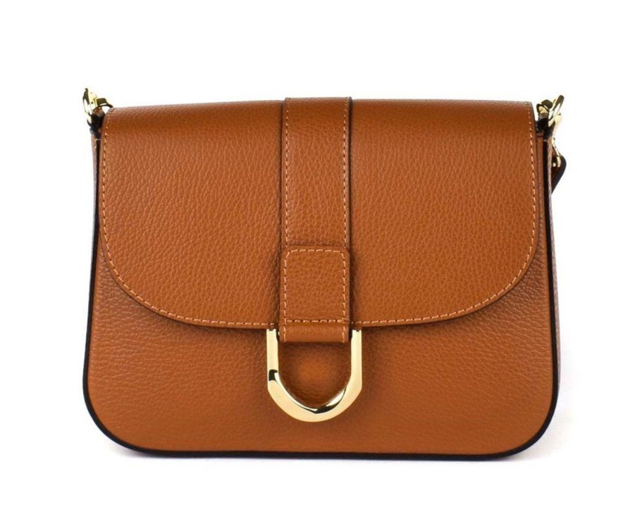 Borse Donna Pronto Moda | Borsa A Tracolla In Pelle 20158 Cuoio