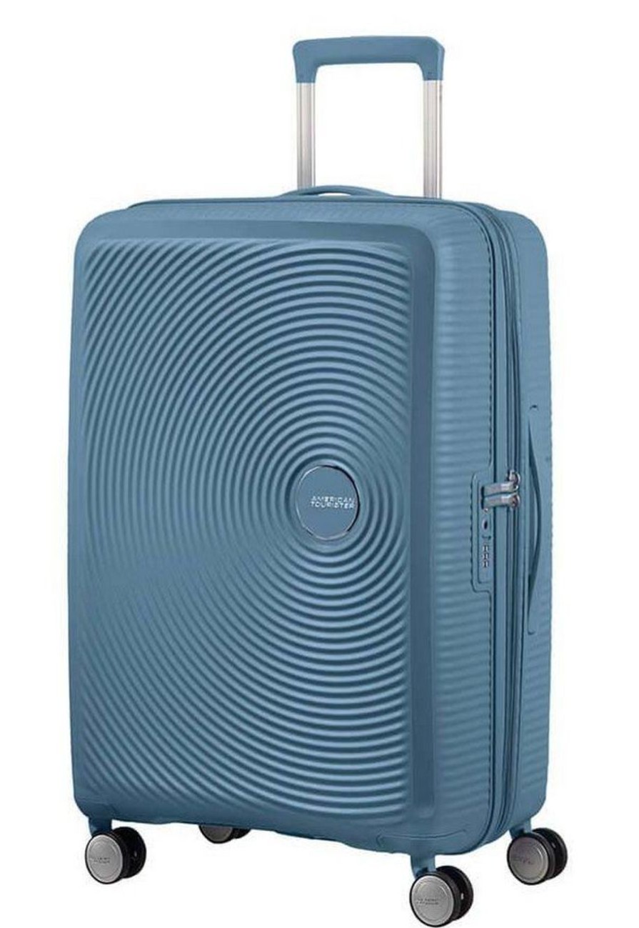 Valigie American Tourister | Trolley Espandibile American Tourister Soundbox 67Cm Stone Blue