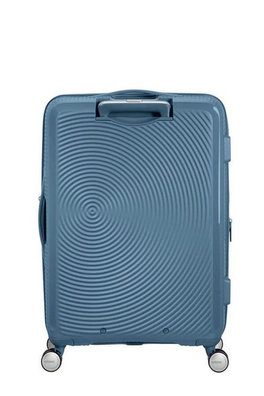 Valigie American Tourister | Trolley Espandibile American Tourister Soundbox 67Cm Stone Blue