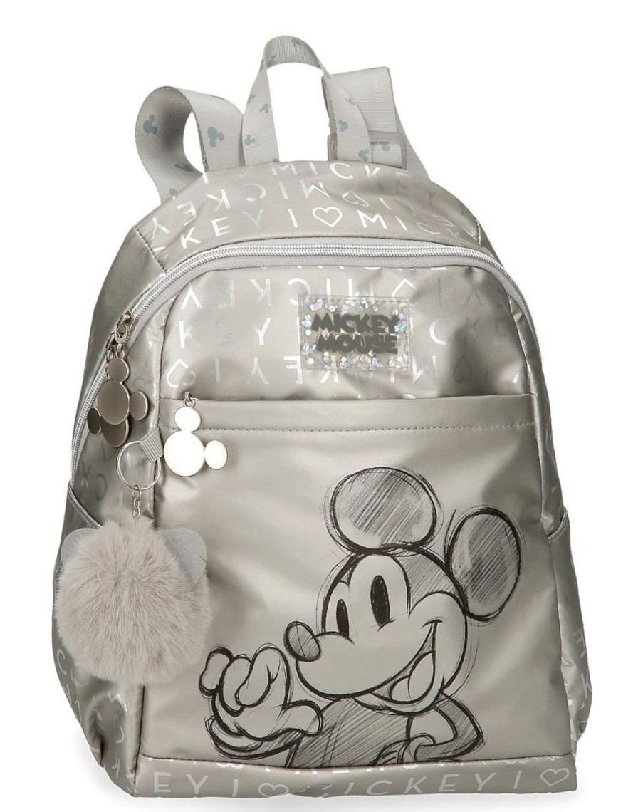 Zaini Disney | Zaino Disney Mickey 100 Argento