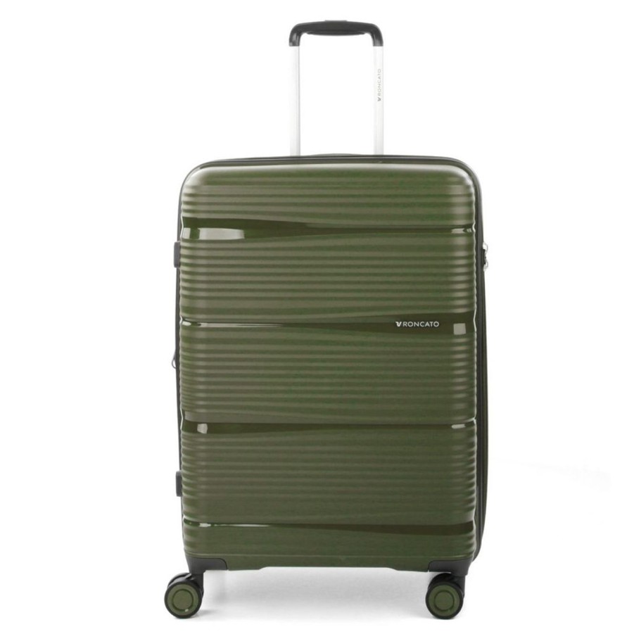 Valigie Roncato | Trolley Espandibile Roncato R-Lite Medio 3452 Verde Militare