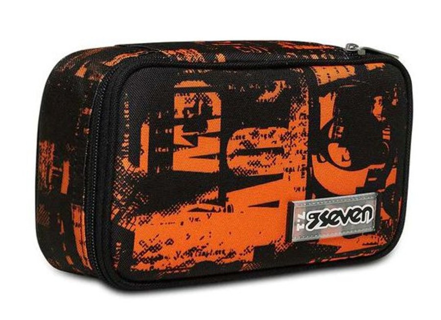 Zaini Seven | Astuccio Scuola Seven Quick Case Freethink Boy Orange