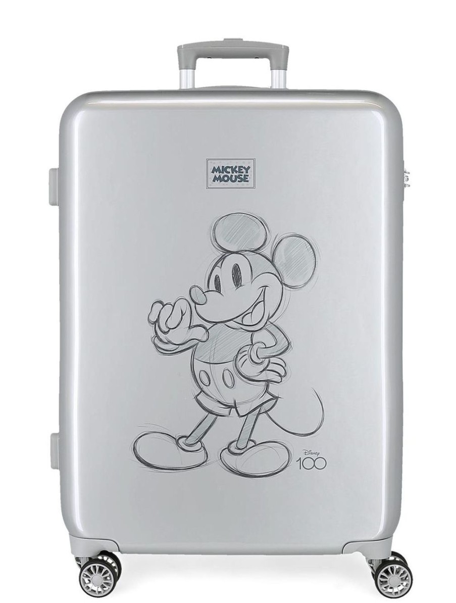 Valigie Disney | Trolley Medio Disney Argento MicNew 100