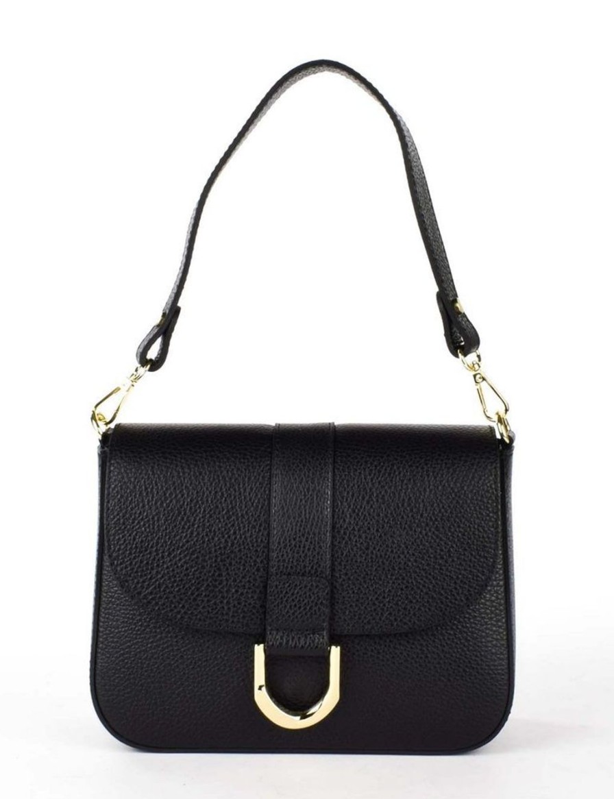 Borse Donna Pronto Moda | Borsa A Tracolla In Pelle 20158 Nero