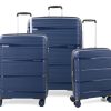 Valigie Roncato | Set 3 Trolley Espandibili Roncato R-Lite Blu Notte