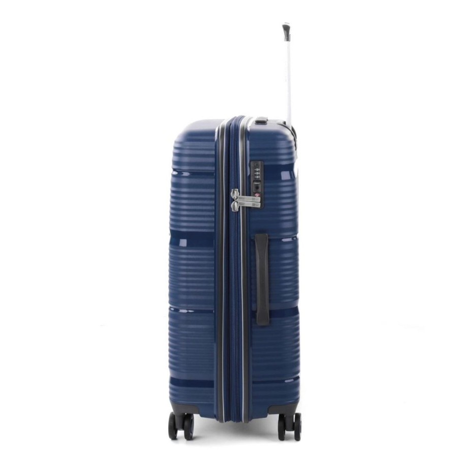 Valigie Roncato | Set 3 Trolley Espandibili Roncato R-Lite Blu Notte