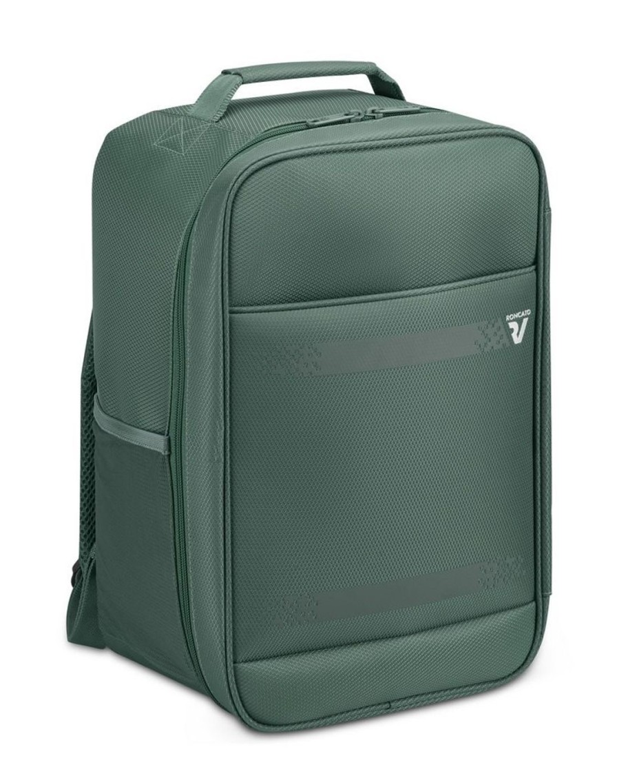 Valigie Roncato | Zaino Cabina Ryanair 40X20X25 Roncato Jazz 4.0 4644 Verde Bottiglia