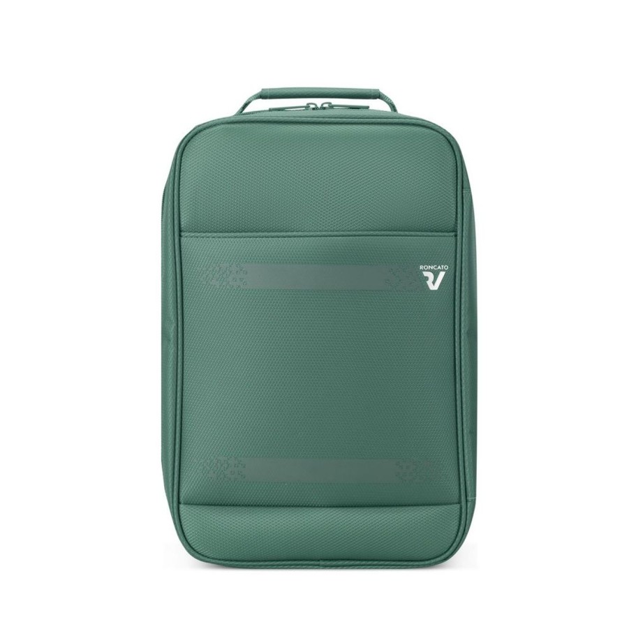 Valigie Roncato | Zaino Cabina Ryanair 40X20X25 Roncato Jazz 4.0 4644 Verde Bottiglia