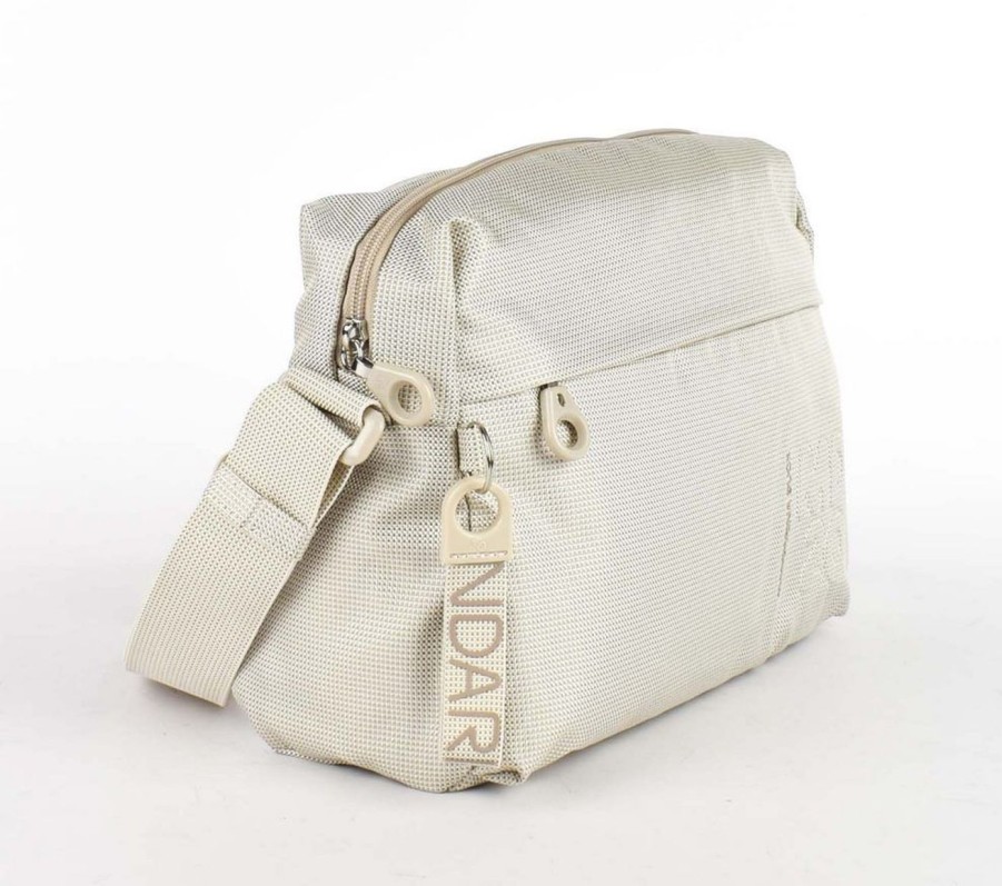 Borse Donna Mandarina Duck | Borsa A Tracolla Mandarina Duck Md20 Mtv8 Whitecap Gray