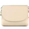 Borse Donna Pronto Moda | Borsa A Tracolla In Pelle 20008 Beige