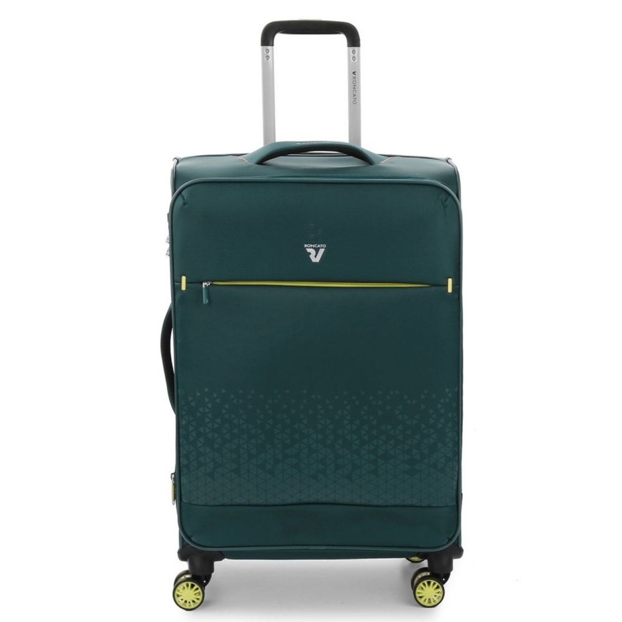 Valigie Roncato | Trolley Medio Espandibile Roncato Crosslite 4872 Verde Bottiglia