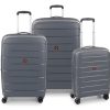 Valigie Roncato | Set 3 Trolley Espandibili Roncato Flight Dlx Antracite